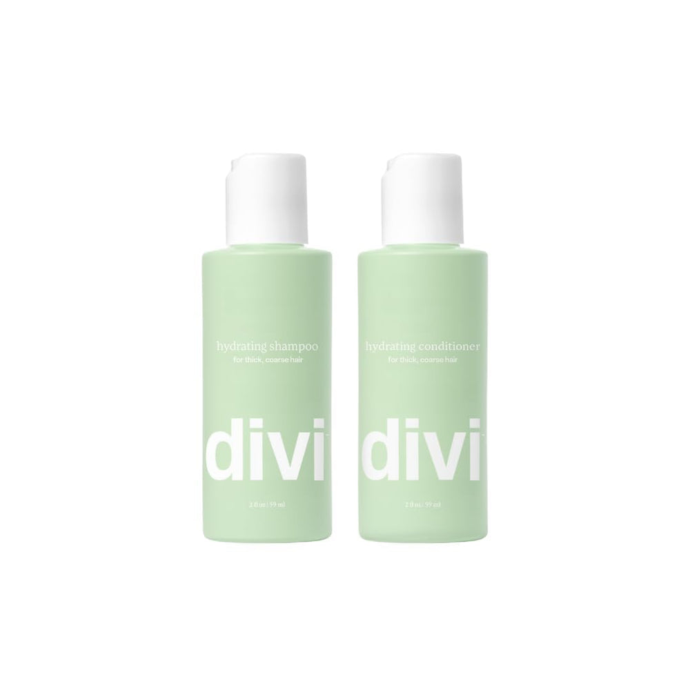 Divi Hydrating Shampoo travel bottle for on-the-go hydration