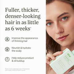 Divi scalp serum being applied with a massage for scalp nourishment