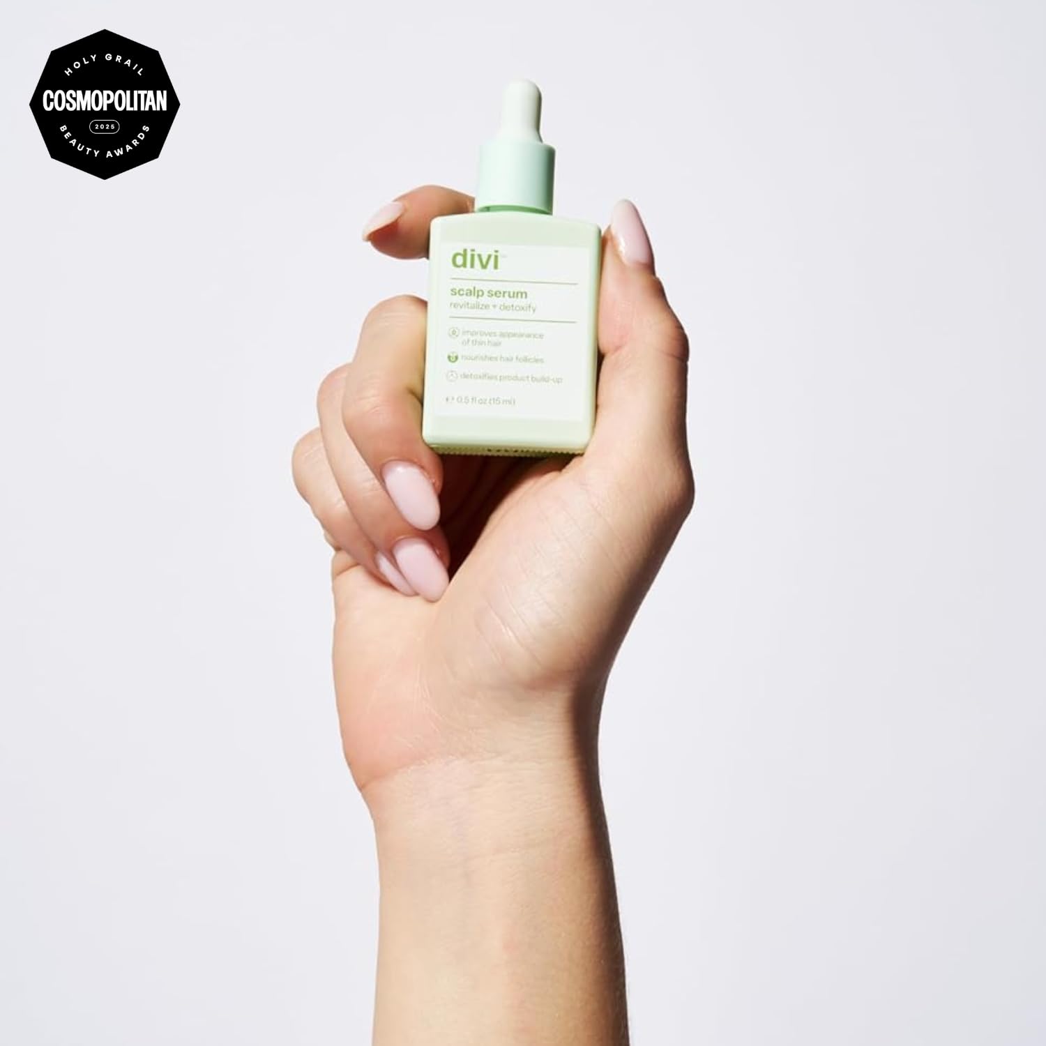 Divi Scalp Serum apply-on-scalp action targets thinning areas