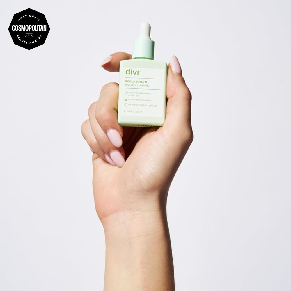 Divi Scalp Serum apply-on-scalp action targets thinning areas