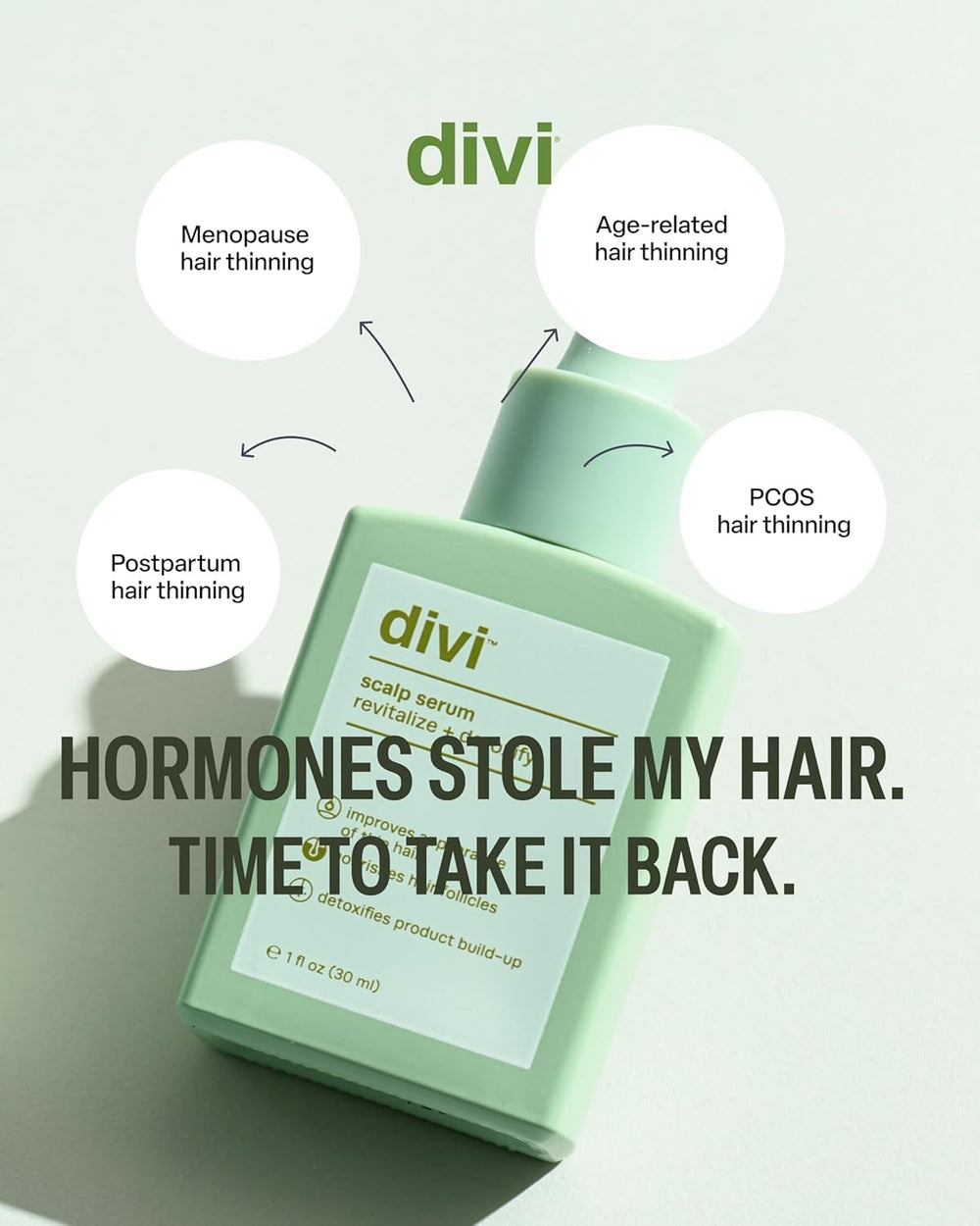 Divi Scalp Serum safe with extensions for healthy scalp care