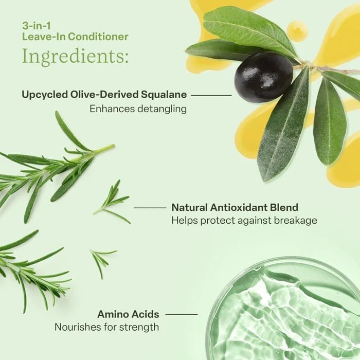 Divi Volumizing Conditioner bottle close-up highlights detangling and volume.