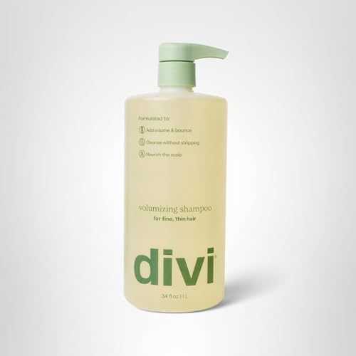 Divi Volumizing Shampoo application scene showing scalp massage use