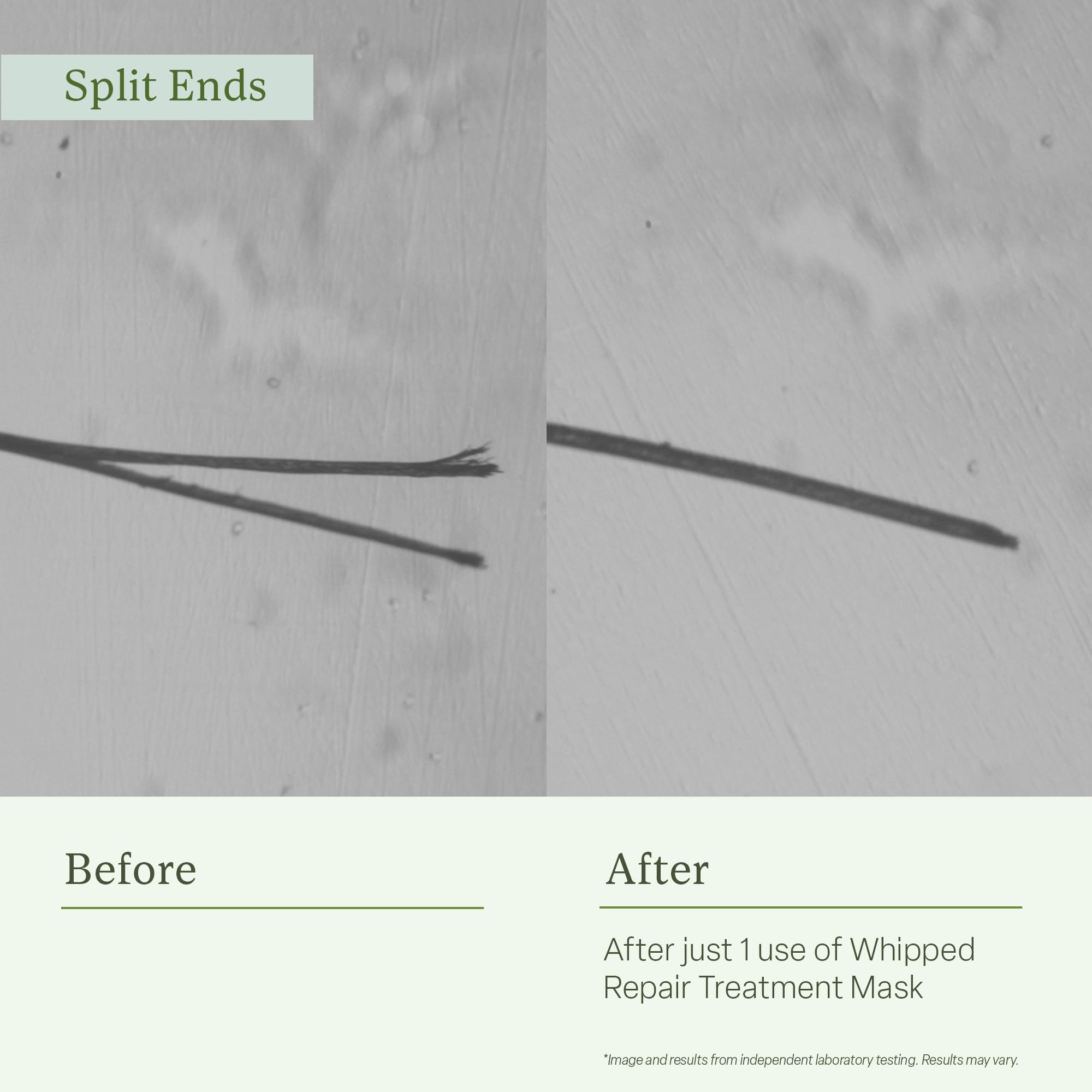Divi Whipped Repair Hair Mask frizz control and shine on frizzy ends.