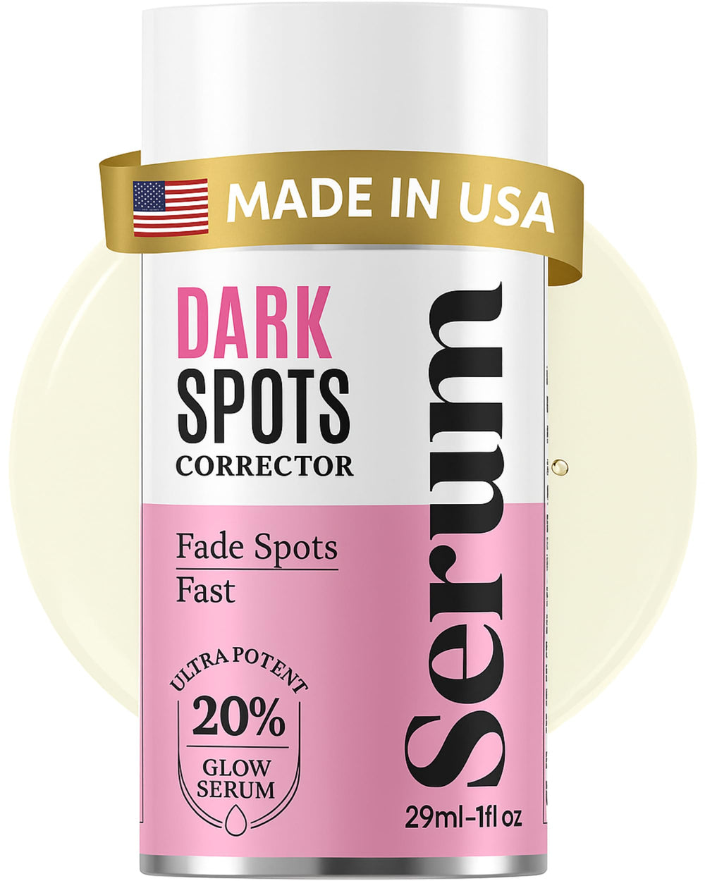 Divine Derriere packaging display showcases premium dark spot solution.