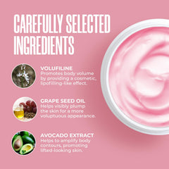 Divine Derriere Perky Body Cream application texture ready for smoothing skin.
