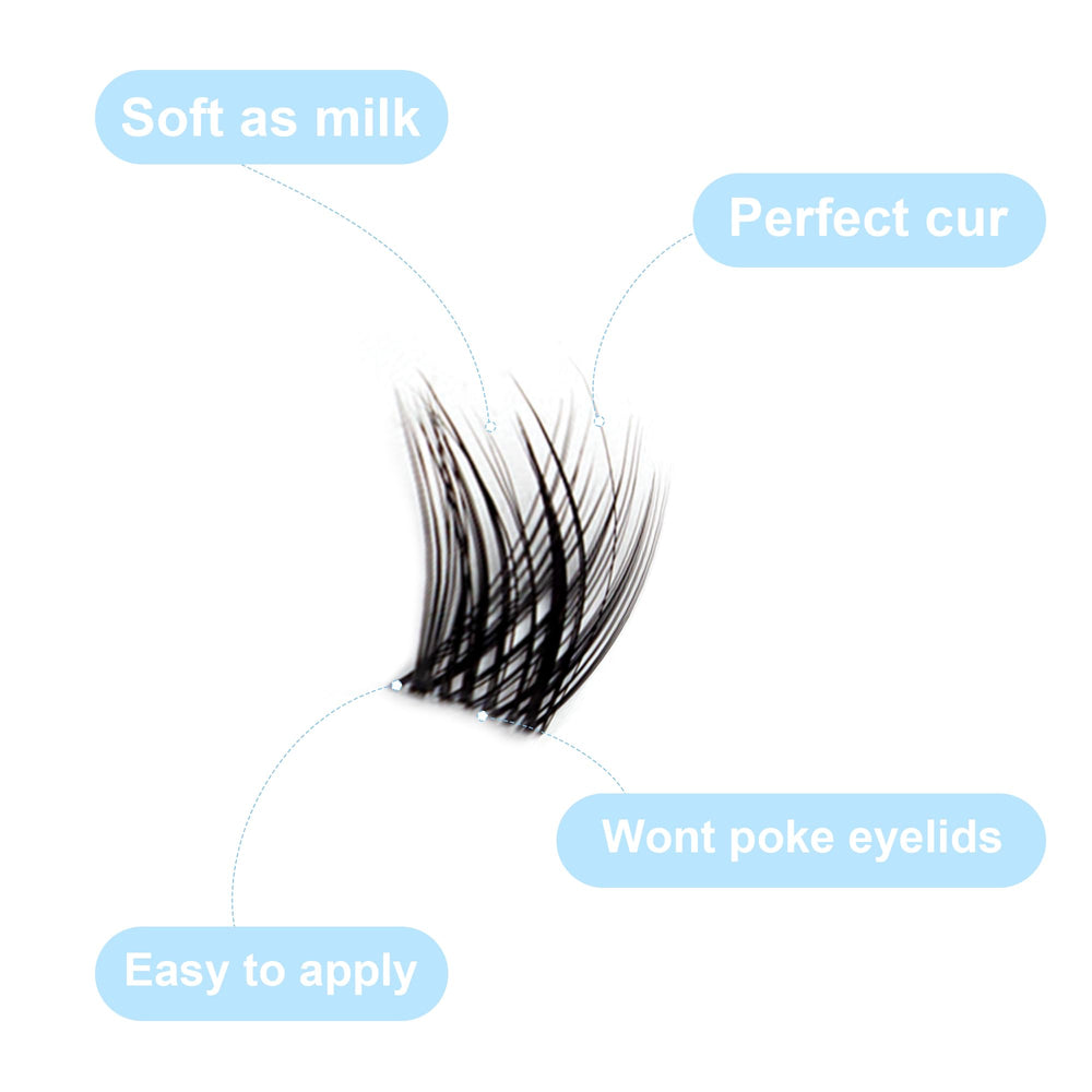 DIWINSH applying lash clusters hands-on demonstrates quick DIY application.