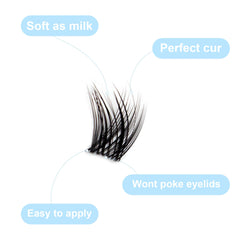 DIWINSH applying lash clusters hands-on demonstrates quick DIY application.