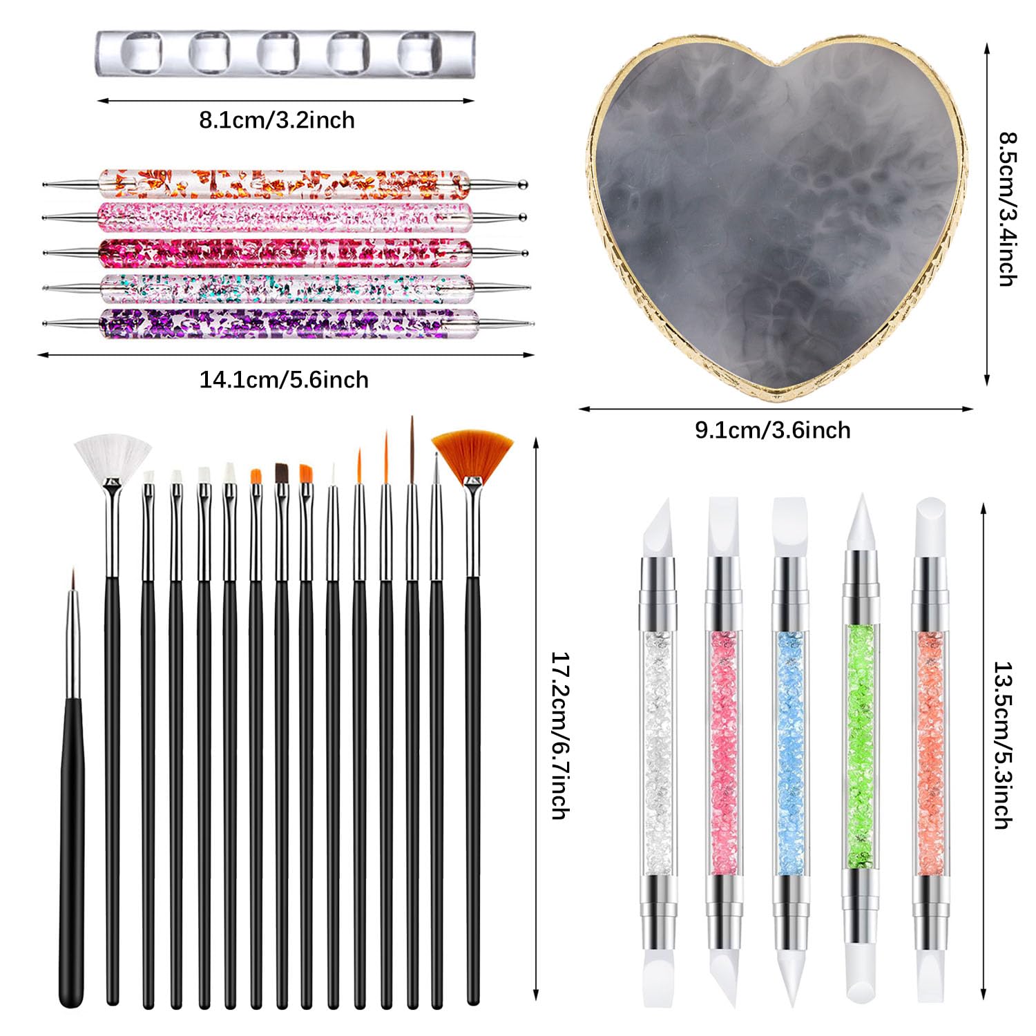 DIYCICO nail art dispensing tools 5pcs enable accurate color control for consistent results.