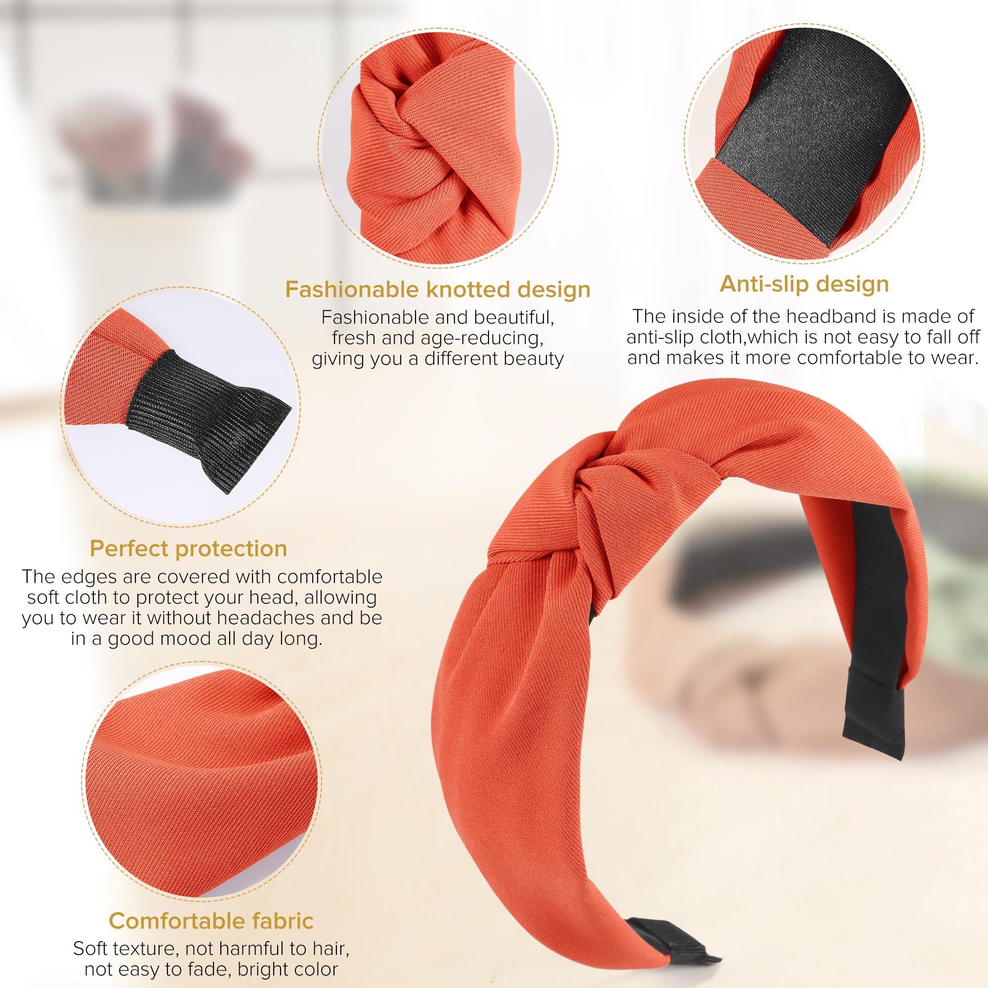 DiyJibb knitted polyester fabric headband delivers durable, comfortable wear.