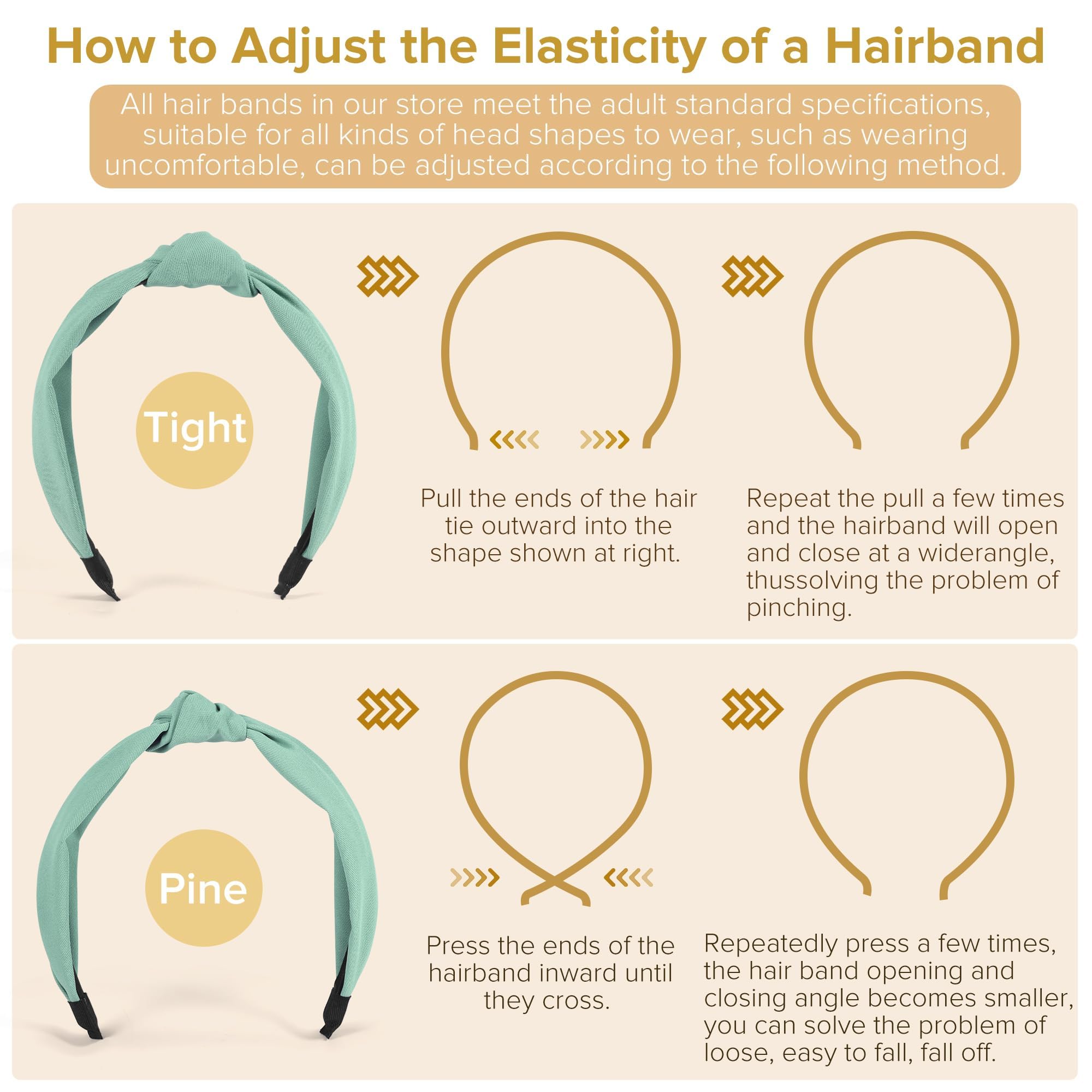 DiyJibb headbands model close-up shows effortless styling and secure fit.