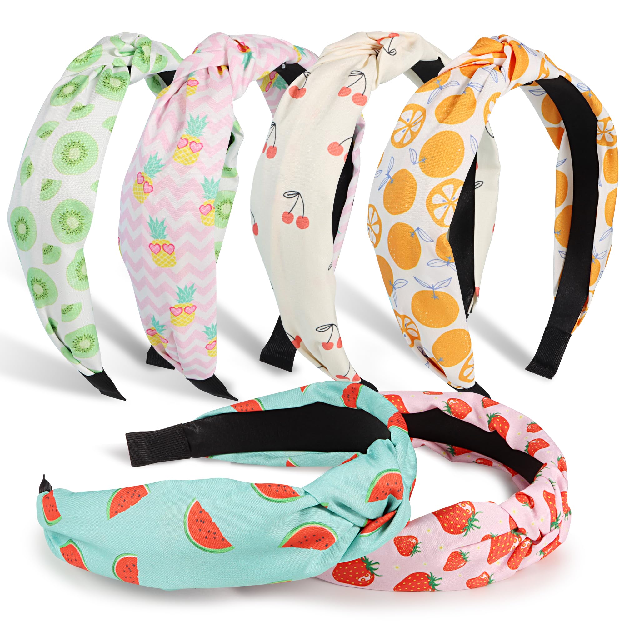 DiyJibb headbands six-pack colors closeup show versatile styling for daily outfits