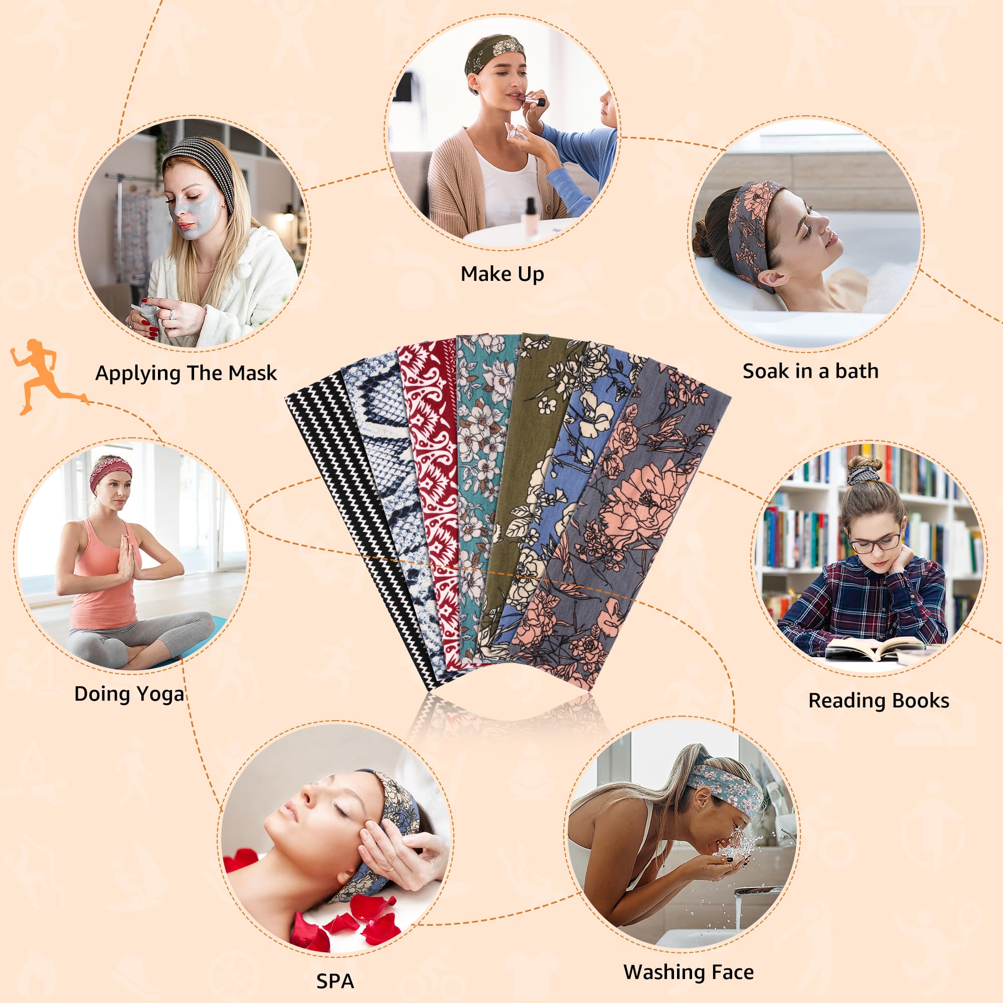 DiyJibb headbands for women packed for travel and on-the-go sports