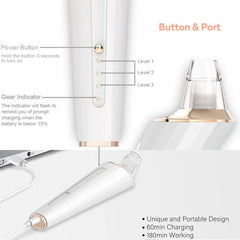 DIYthinker Blackhead Remover Vacuum three interchangeable probes for targeted cleaning.