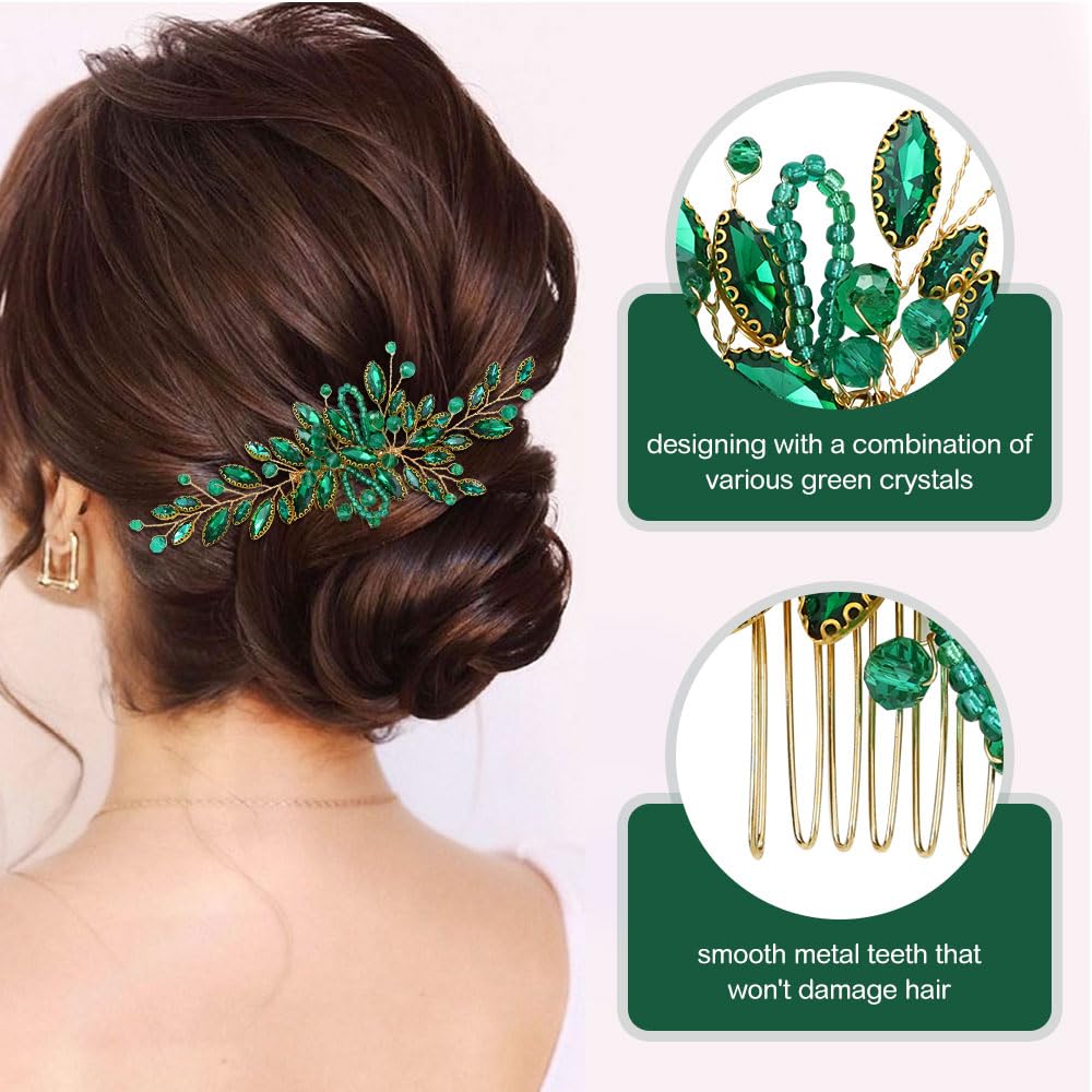 Dizila bridesmaid hair piece set coordinates sparkle for wedding party hairstyles.