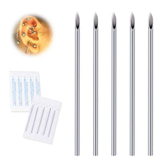 DJCIW 16G needles pack shot for precise ear and nose piercing.