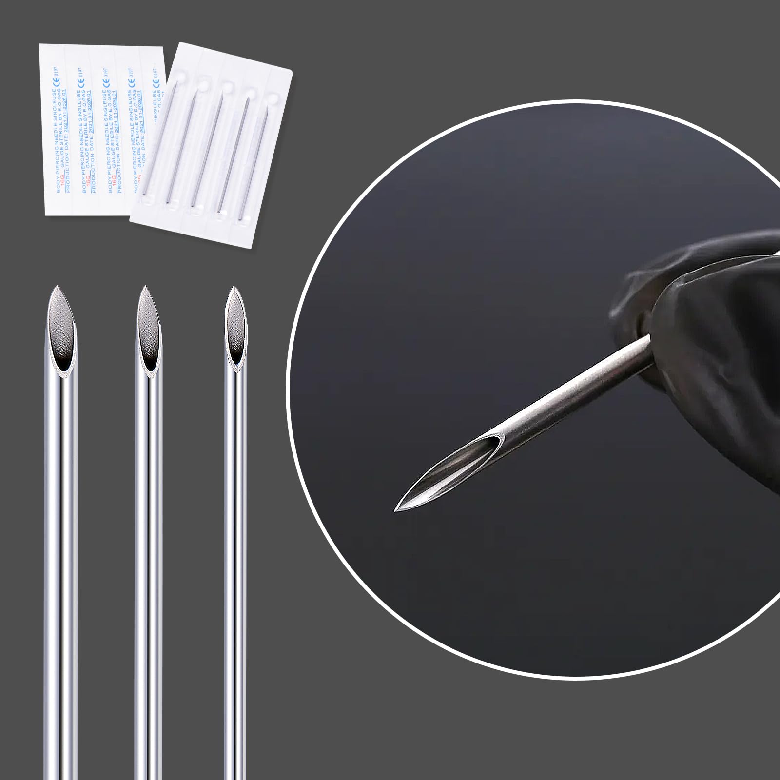 DJCIW laser-cut tip closeup enhances piercing precision and comfort.
