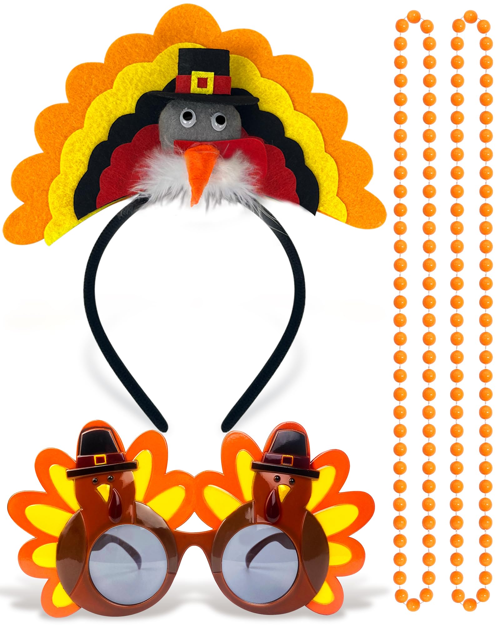 Dkomekii turkey headband close-up, eye-catching party accessory.