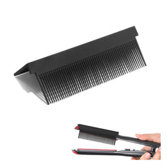 Dladhict hair straightener accessory closeup in black highlighting self-adhesive design for quick styling.