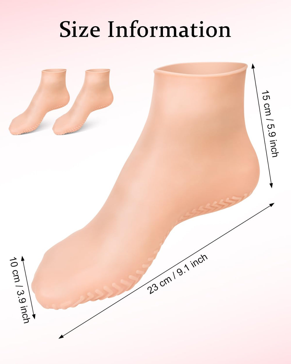 DLMDLM silicone sock closeup texture highlights plush material for moisturizing sessions