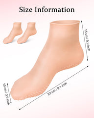 DLMDLM silicone sock closeup texture highlights plush material for moisturizing sessions