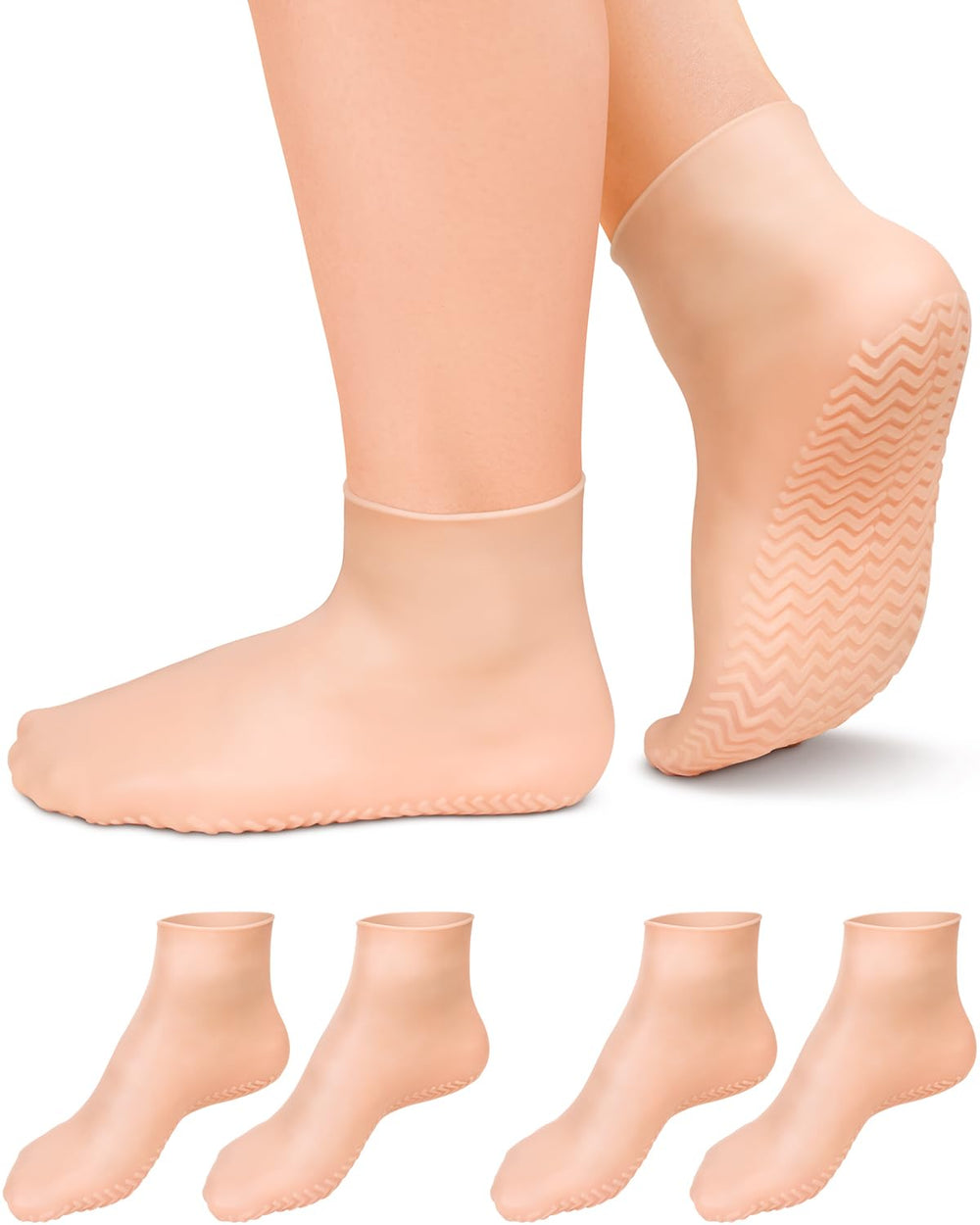 DLMDLM silicone sock pack showcasing soft texture for home foot care benefits