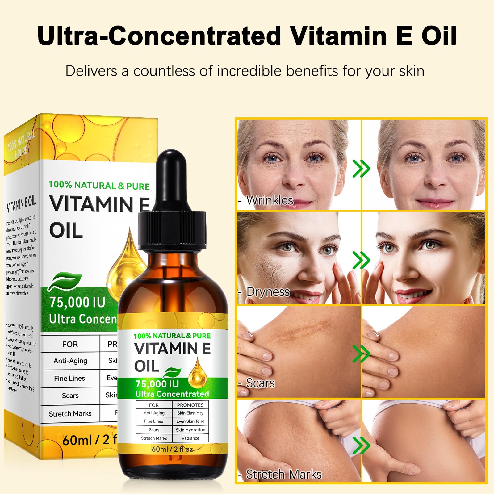 DLOMFVFQ vitamin E oil organic plant-based ingredients for skin care