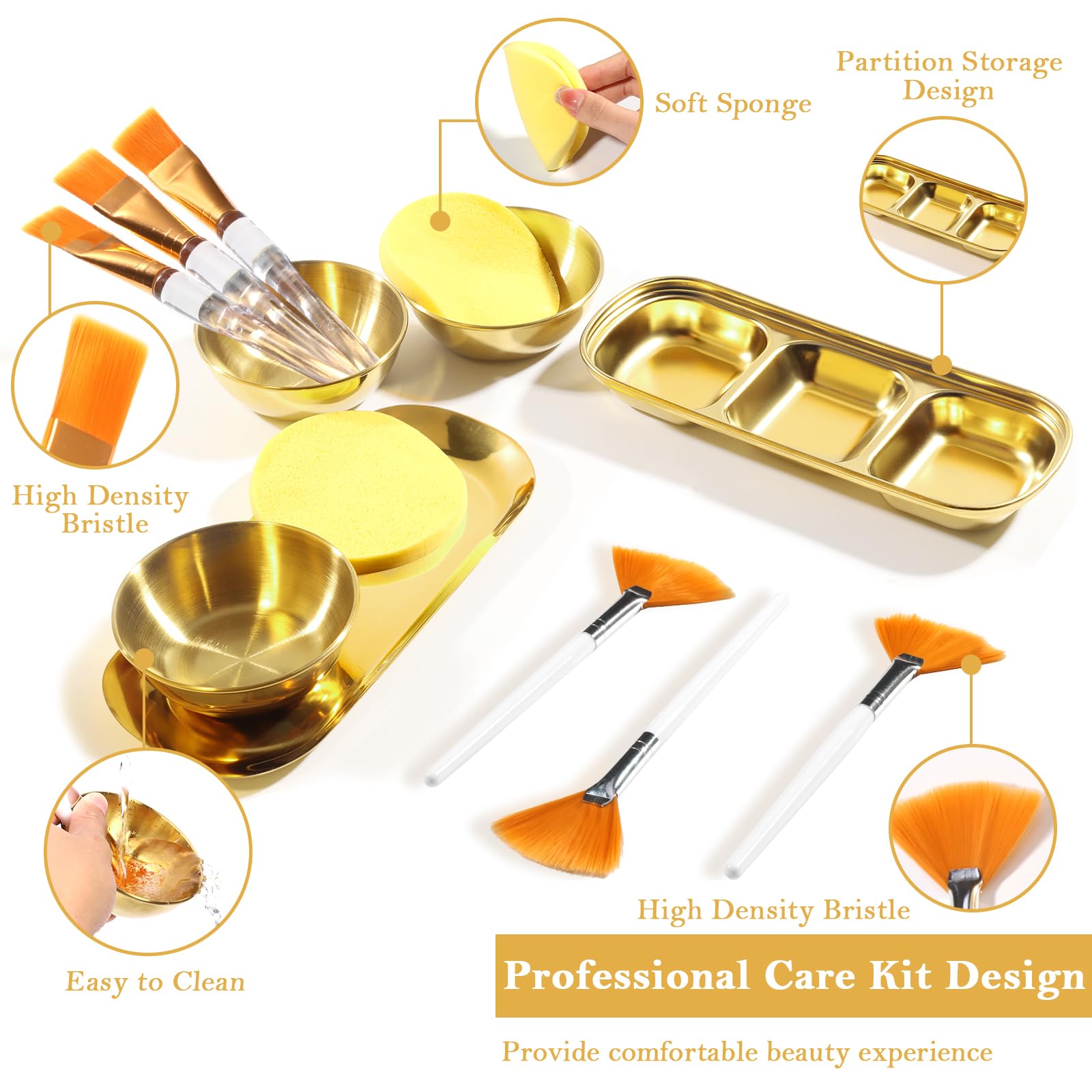 DLUGOPIS yellow compressed sponges offer gentle cleansing and high absorbency.