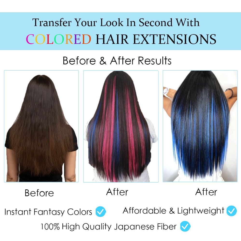 Dlyoigr 22-inch long extensions ready to be trimmed or styled.