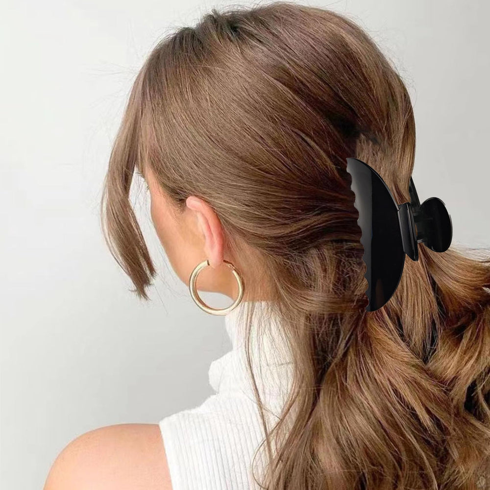 DMJHJY thick-hair clip 5inch grip emphasizes secure hold for updos and ponytails.