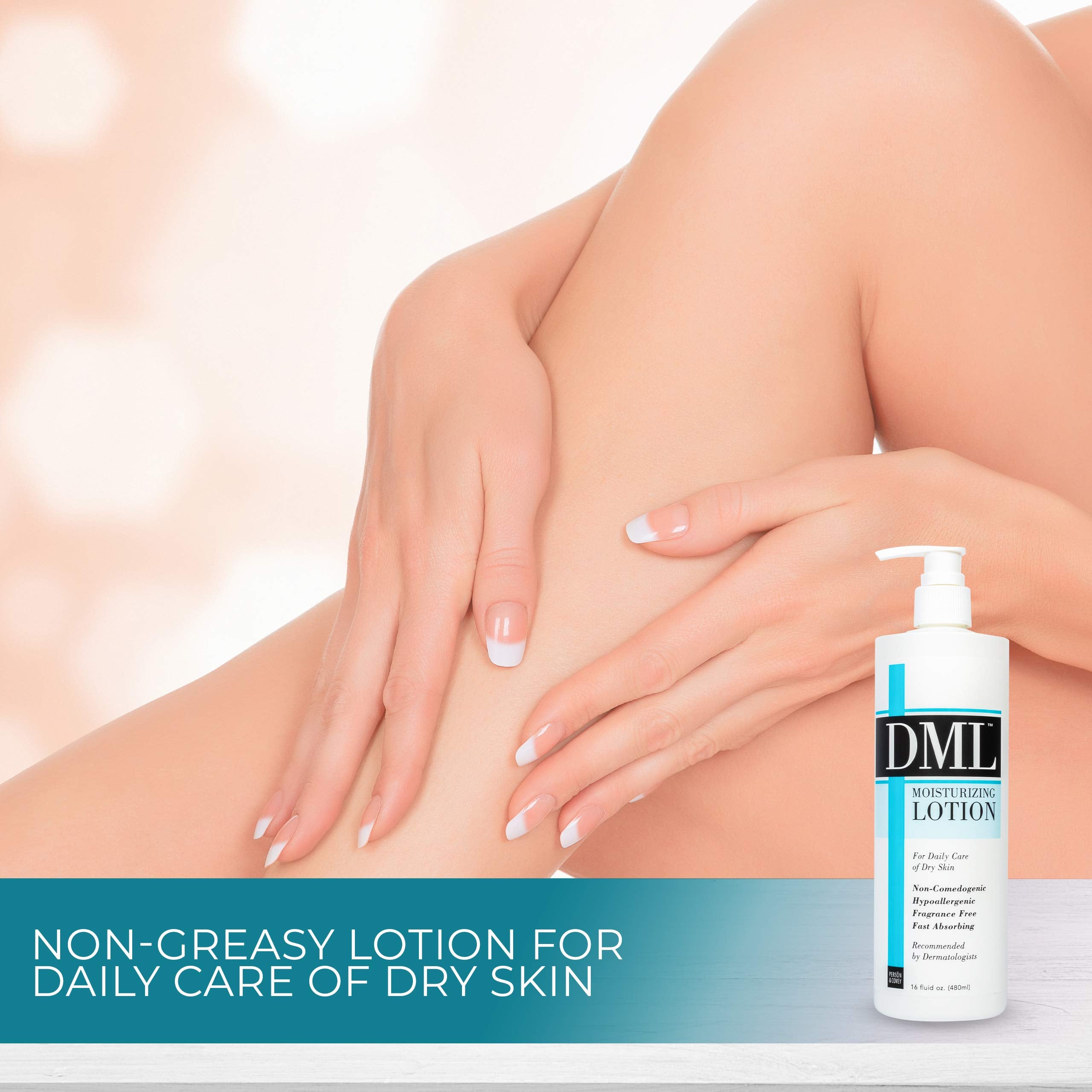 DML Moisturizing Lotion non-comedogenic formula helps skin stay clear while hydrating