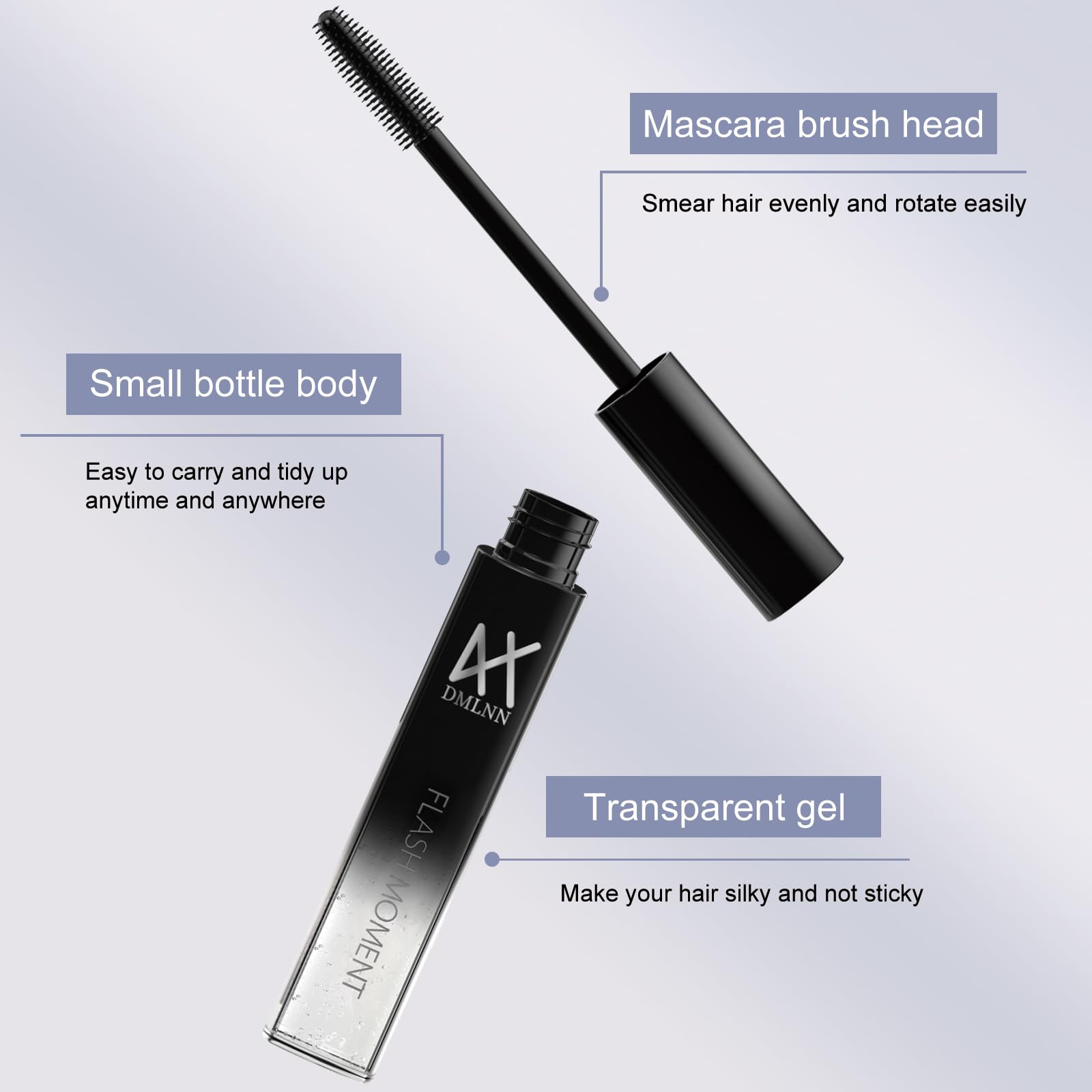 DMLNN Hair Finishing Stick 18ml tubes ready for quick smoothing and shine.