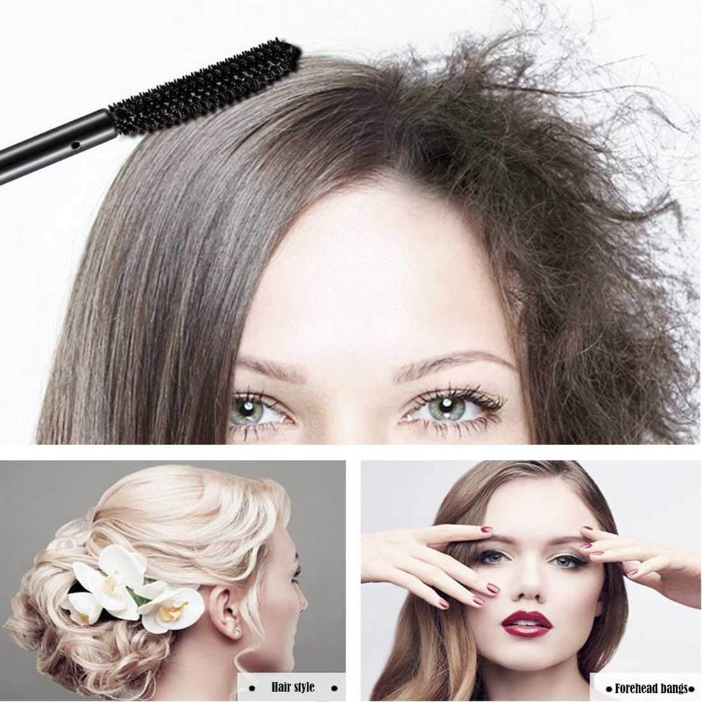 DMLNN Hair Finishing Stick smoothing and adding shine to bangs for a polished look.