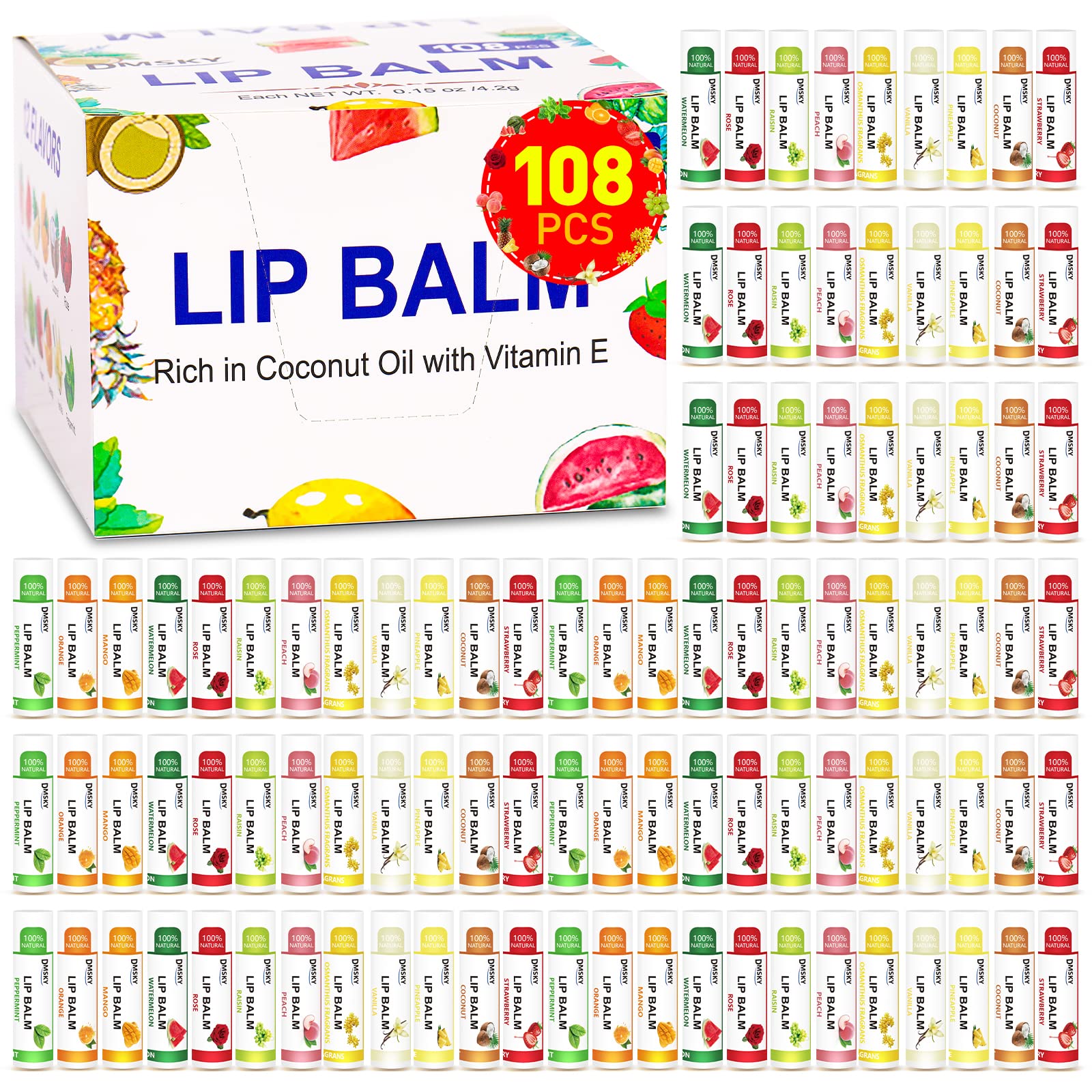 DMSKY strawberry lip balm flavor for daily hydration and soft lips