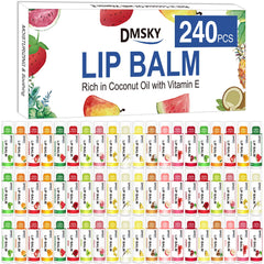 Dmsky lip balm bulk pack 240 tubes for gifting and events.