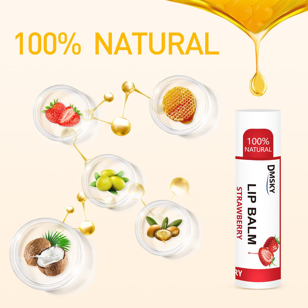 Dmsky lip balm mango flavor nourishes lips with tropical moisture and subtle aroma.