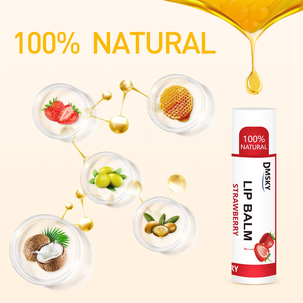 Dmsky lip balm in a purse for quick lip moisturization on the go.