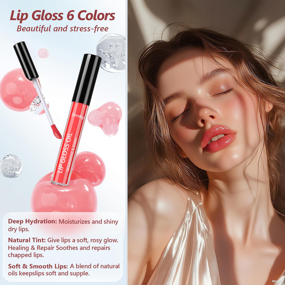 Dmsky lip gloss used as eyeshadow or blush adds practical versatility.