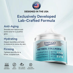 DMYGO hyaluronic-acid hydration shot image illustrating plumper, dewy skin.