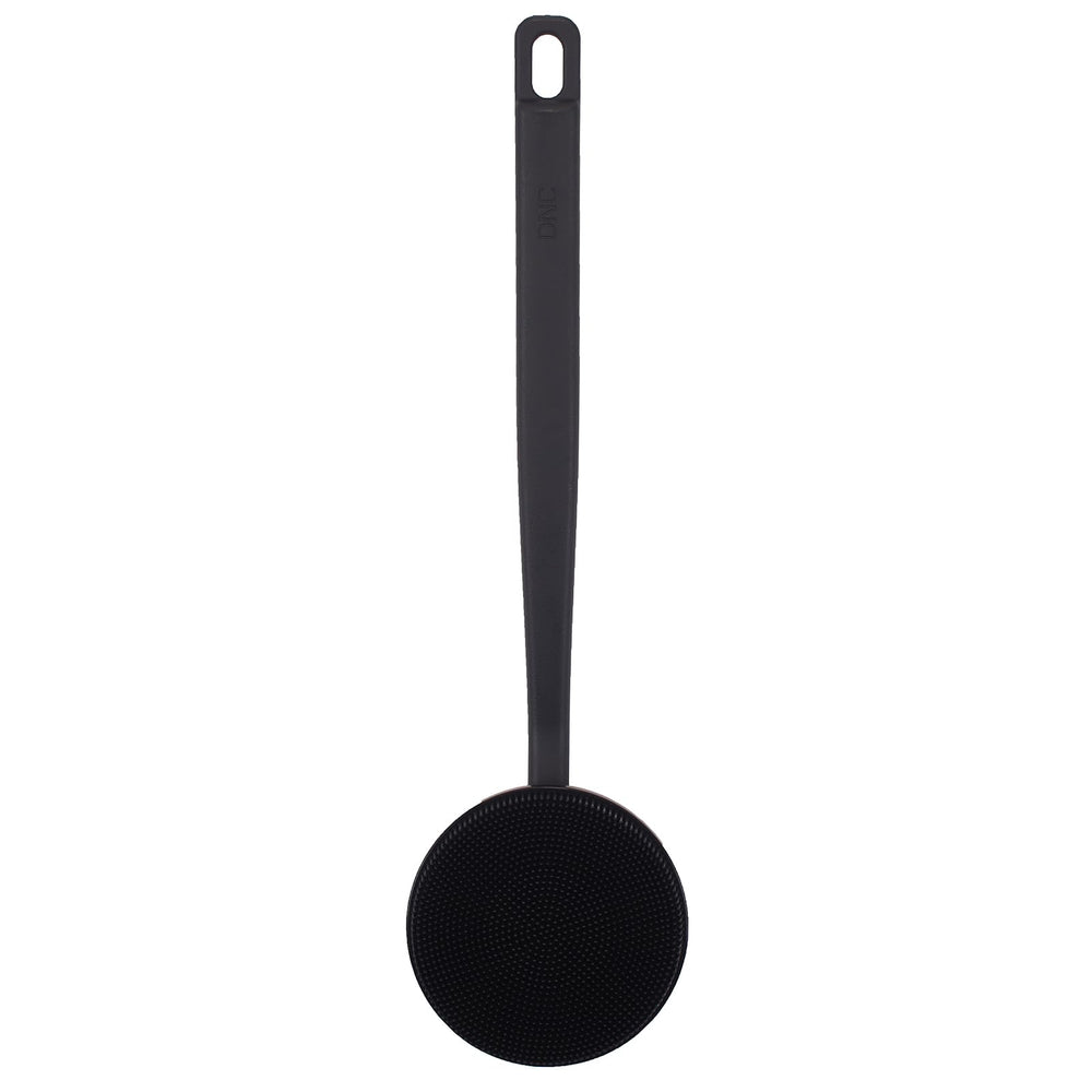 DNC back-scrubber silicone-material-closeup emphasizes safe, soft bristles.