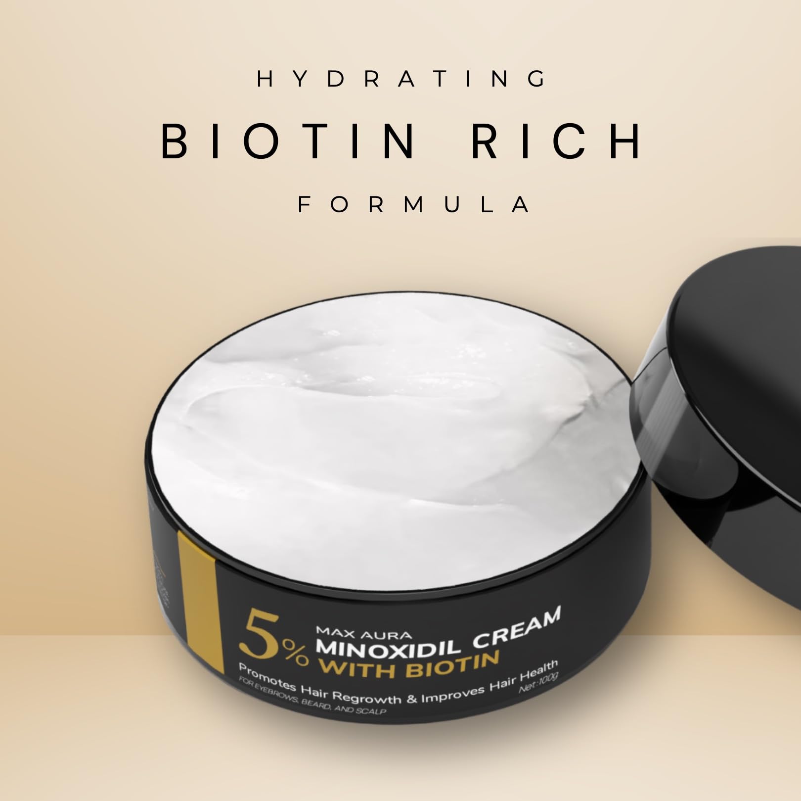 DNKTNK MAX AURA applying cream on hands demonstrates mess-free use.