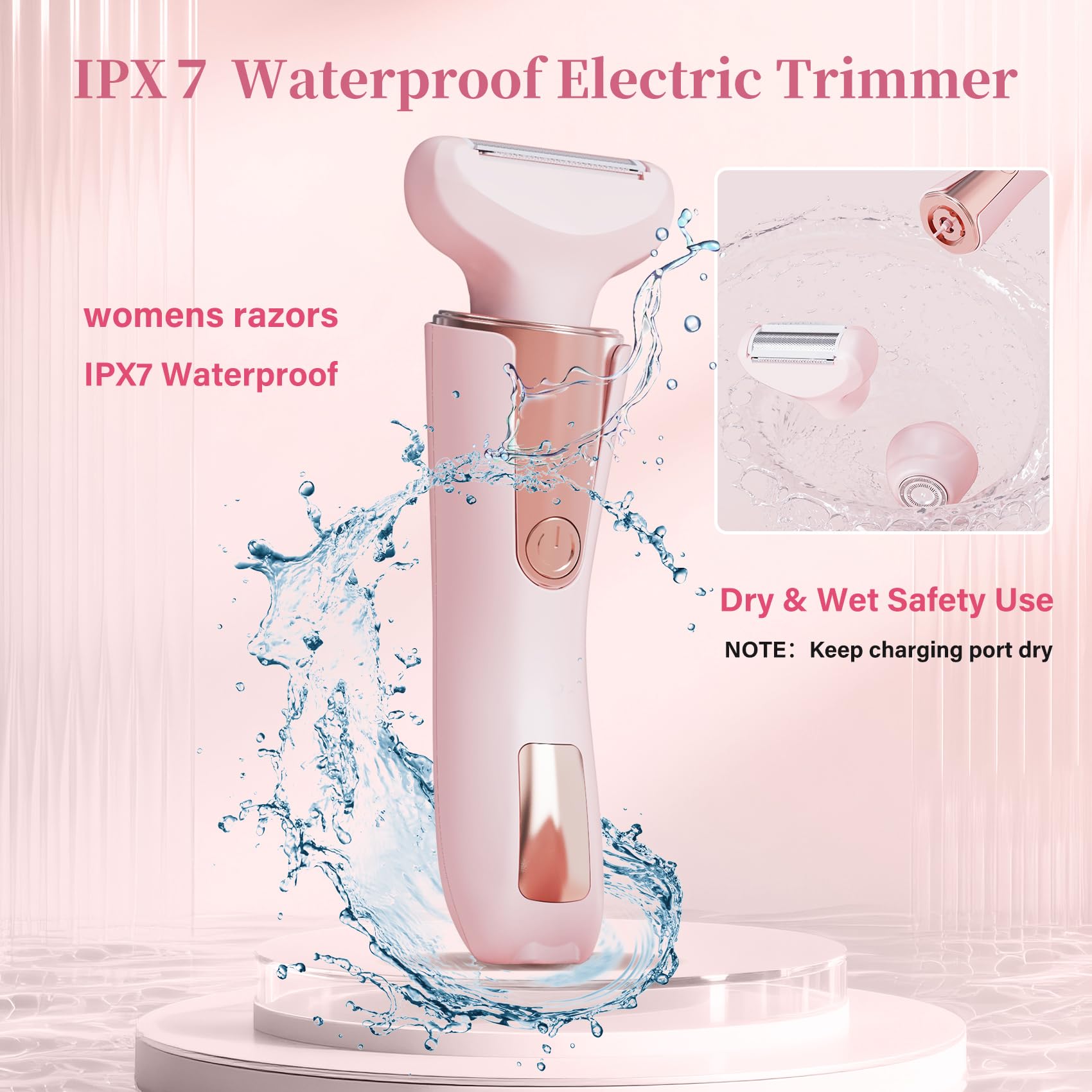 DNXCDM hypoallergenic blades promoting gentle skin during trimming