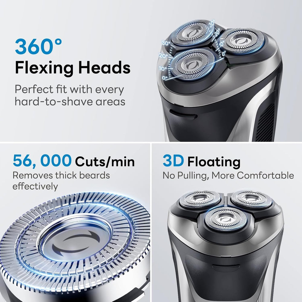 DOAO Electric Razor for wet and dry use versatile shaving