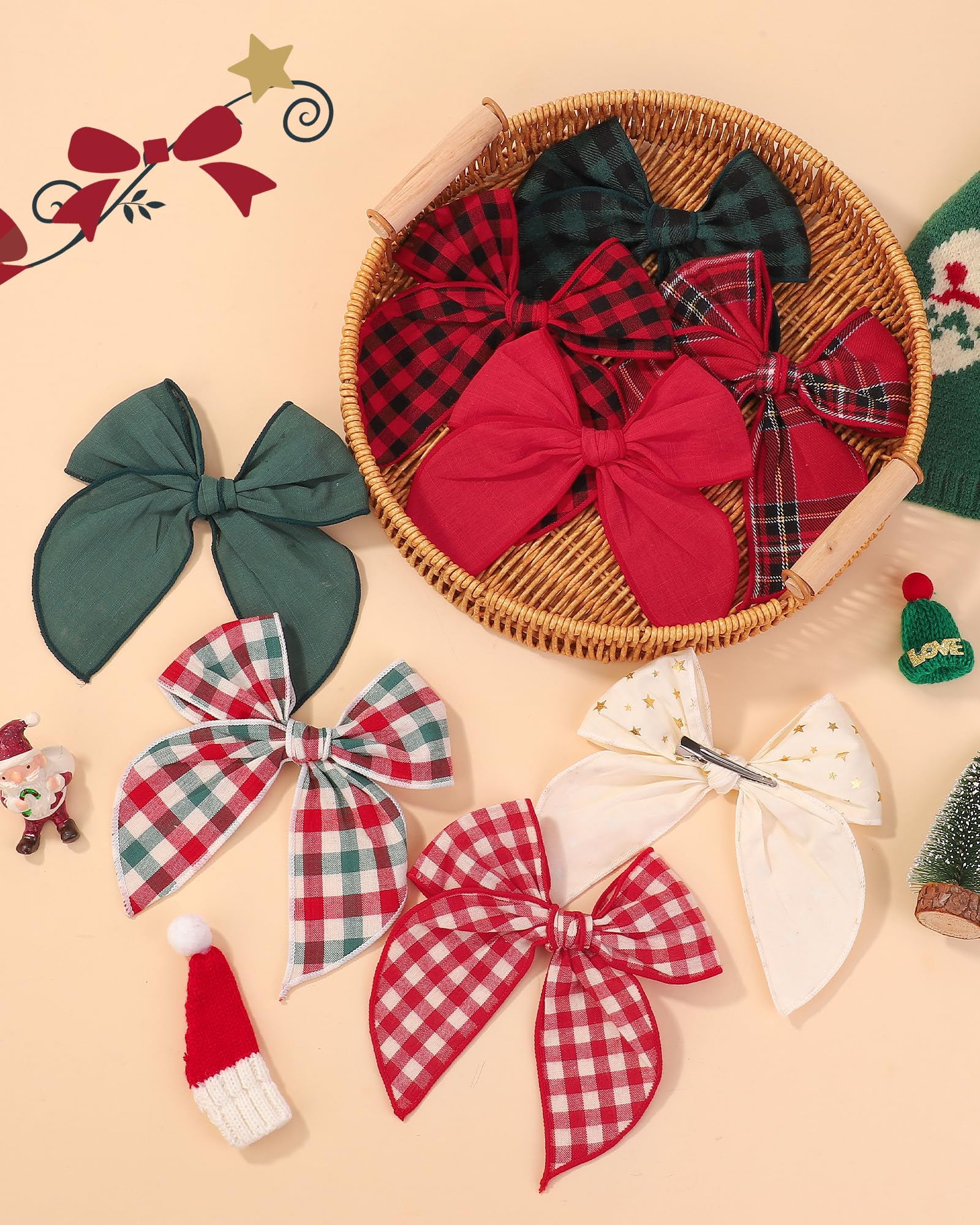 Doboi bows on baby head demonstrate easy decorative styling.