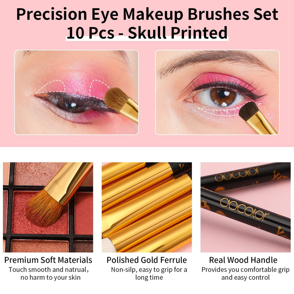 Docolor blending brush with silky bristles for seamless blends