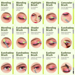 Docolor crease brush soft bristles define depth with control