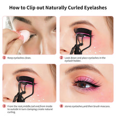 Docolor eyelash curler round arc design fits many eye shapes for curling.