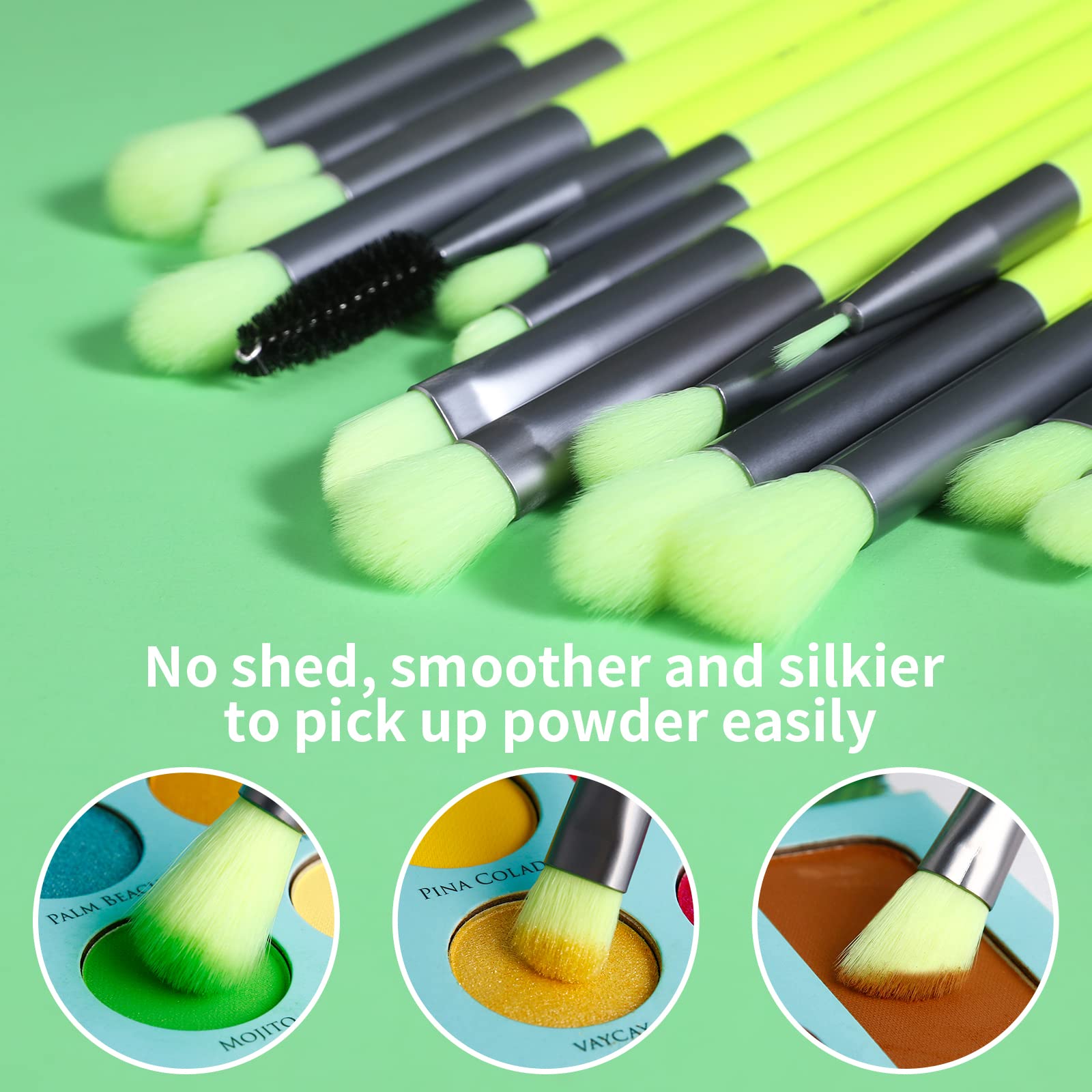 Docolor eyeshadow blending brush with flat tip for smooth color transitions