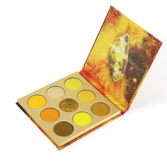 docolor eyeshadow palette 9colors yellow gemstone collection delivers vibrant pigment for bold eye looks.