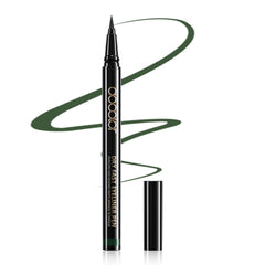 docolor green eyeliner pen closeup shows precise tip for clean lines